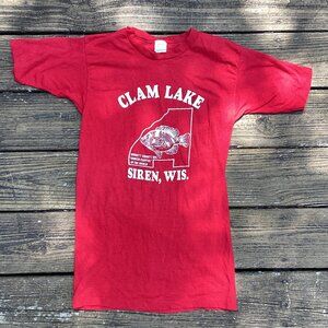 Vintage 1970s/70s Groovy Wisconsin Screen Print Single Stitch T-Shirt Size XS/Sm